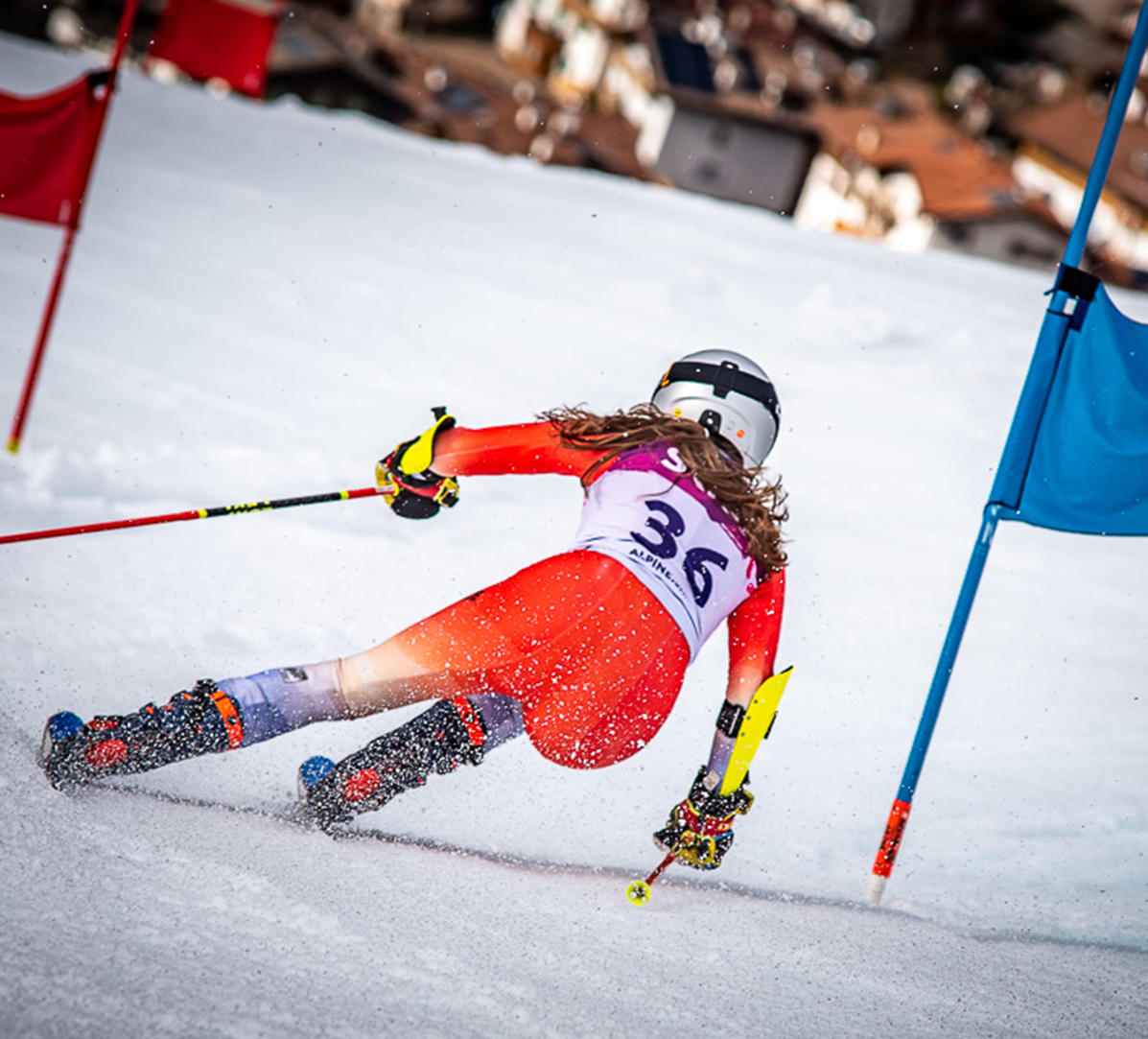 Amy Jacob am Riesenslalom in Italien